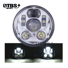 Proyector de faro LED para motocicleta Sportster, luz personalizada, negro/plateado, 5,75 pulgadas, 5, 3/4 2024 - compra barato