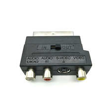 Adaptador de Scart RGB a 3 RCA s-video, convertidor de Audio compuesto RCA SVHS AV TV para grabadora de Video DVD TV proyector 2024 - compra barato