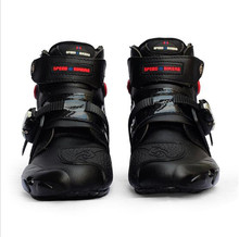 Probiker-Botas de cuero para Motocross para hombre, calzado para Moto de carreras, color negro 2024 - compra barato