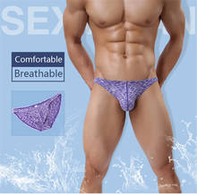 Men's underwear U convex sexy soft and comfortable breathable men's briefs color fashion elastic high quality underwear male 2024 - buy cheap