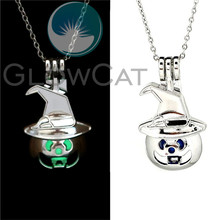 Luminous Pumpkin Lantern Pendant Necklace Glow in the Dark Choker Statement Necklace For Women GG839 2024 - buy cheap