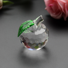 1PCS Home Decorations 5cm Crystal Apple Paperweight 6 Colors Glass Crafts Wedding Decoration Art & Collectibles Souvenirs 2024 - buy cheap