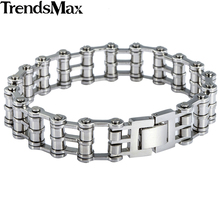 Men's Bracelets Hiphop Bicycle Link Chain 316L Stainless Steel Bracelet For Male Jewelry 2018 Gifts Wholesale 16mm KHB149 2024 - buy cheap