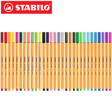 Гелевая Ручка STABILO 88, 25 шт., цветной крючок, ручка для студентов, рисование, цветные граффити, эскиз, цветная гелевая ручка 0,4 мм 2024 - купить недорого