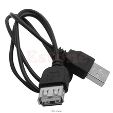 Черный Удлинитель USB 2,0 «Папа-мама» для кабеля, Новинка 2024 - купить недорого