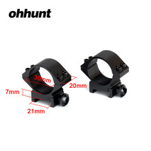 Hunting ohhunt 30mm Low Profile Picatinny Rifle Scope 20mm Mount Rings Tactical Riflescopes Accessories 2024 - buy cheap
