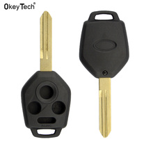 OkeyTech Blank Key Shell For Subaru Forester 2008-2014 Impreza Xv Outback Legacy Flip Folding 3 Button Car Key Case fob Cover 2024 - buy cheap