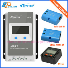 charger controller 20A MT50 Meter LCD display Solar regulator 20amps MPPT EPEVER Tracer2206AN Max PV inpu 60V 2024 - buy cheap