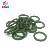 20 pcs 5mm de Espessura FKM o anel-Selos de 15/16/17/18/19/ 20/21/22/23/24 milímetros Anéis-o Buraco Junta Washer Vedações OD Verde