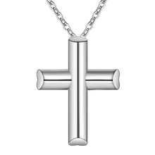 cross beautiful love wholesale silver plated Necklace New Sale silver necklaces & pendants /NALQRUSL WCYYNDNE 2024 - buy cheap