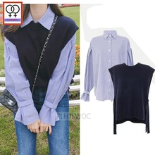 Preppy Style Girls Design Tops Women Fashion Long Sleeve Autumn Outerwear Blouses Shirts Casual Stripped Vintage Button Shirts 2024 - buy cheap