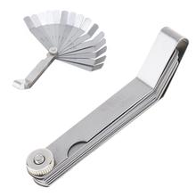 100A16 0.05 - 1mm Thickness Curved Gapped Metric Filler Feeler Gauge with 16pcs Blades for Woodworking Measurement 2024 - buy cheap