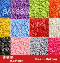 500 шт./лот, 9 мм, яркие цвета, модные полимерные кнопки для рукоделия, объемные кнопки для швейных аксессуаров, кнопки (SS-k673) 2024 - купить недорого
