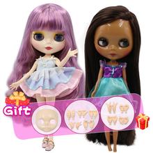 ICY DBS-muñecas de moda para niñas, juguete de cuerpo articulado de muñeca Blyth, DIY, Nude BJD, regalo de gran oferta especial, conjunto de mano con carcasa facial A & B 2024 - compra barato