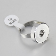 4 Size 12mm 18mm Snap Button Rings 316L Stainless Steel Snap Button Ring DIY Interchangeable Jewelry for Women Men 2024 - buy cheap
