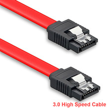 Новый 18 дюймов Sata кабель разъем SATA 3,0 III высокое Скорость 6,0 Гбит/с, кабель для передачи данных с защелкой Q99 DJA99 sata 3,0 Serial 2024 - купить недорого