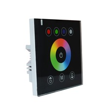 Painel touch rgbw controle/cor única regulador de temperatura, 12-24v, 4 canais, montado na parede, para casa, hotel, interruptor led 2024 - compre barato