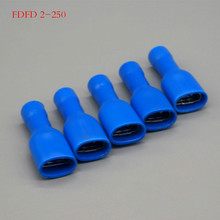 50PCS/Pack FDFD2-250 insulating Female Insulated Electrical Crimp Terminal 6.3mm Connectors Cable Wire Connector FDFD 2024 - buy cheap