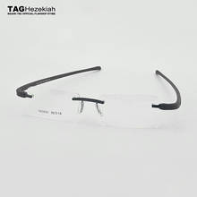 TAG Hezekiah Brand eyeglasses rimless men Women Myopia Optical Glasses Frame oculos de grau lunette de vue lunette de vue femme 2024 - buy cheap