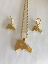 Bangrui New Fashion Ethiopian Jewelry Set Pendant Necklace & Earring Fashion Circle Design Gold Color 2024 - buy cheap
