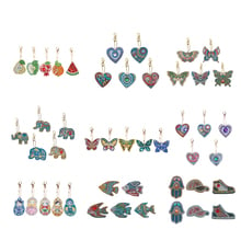 5pcs Special Shaped Full Drill DIY Diamond Painting Keychain Kits Butterfly/Love Heart Diamond Painting Cross Stitch Key Ring 2024 - buy cheap