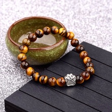 Charm Buddha Natural Stone Bracelet For Men 2020 Paw Tiger Eyes Yoga Bracelets Meditation Jewelry Homme Bileklik 2024 - buy cheap