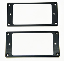 KAISH 2x Black/Cream Humbucker Pickup Ring Curved Bottom Frame fits LP Guitar 2024 - buy cheap