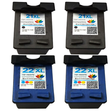 4 Compatible HP21 C9351A Black & HP22 C9352A Colour Replacement Ink Cartridge for hp PSC 1402 1410 1415 1417 Printer 2024 - buy cheap