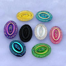 20pcs 18*25mm AB Color Oval Resin Rhinestones Crystal flatback Beads crafts DIY Jewelry Accessorie  -HE45 2024 - buy cheap