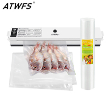 ATWFS Vacuum Sealer Packing Food Packaging Sealing Machine Food Saver Vacuum Bag Packaging Bags 15pcs for free and 25X500cm/roll 2024 - buy cheap