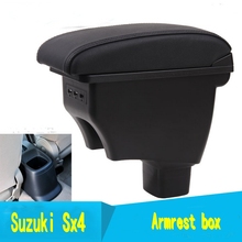 For SX4 armrest box central Store content box with cup holder ashtray decoration products accessories With USB interface 2024 - buy cheap