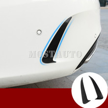 For Benz C Class W205 C43 C63 AMG  Carbon Fiber Look Rear Bumper Air Vent Cover 2014-2021 2pcs Car Accessories Interior Car Trim 2024 - buy cheap
