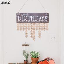 Chritsmas Birthday Special Days Reminder Board Home Hanging Decor Wooden Calendar Board Hanging Ornament New Year Decoration 2024 - buy cheap