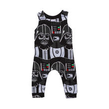 Newborn Infant Kids Baby Boys Sleeveless Cartoon  Romper Jumpsuit Clothes Outfits 2024 - buy cheap