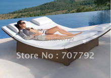 Hot sale SG-12014C Elegant black rattan deck chair furniture 2024 - buy cheap