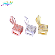 Micro Pave Zircon Healing Crystal Pinch Clip Bails Accessories For Women Agate Pearls Necklace Earrings Jewelry DIY Making 2024 - buy cheap