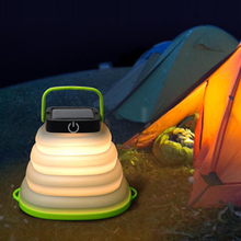 Luz Solar plegable impermeable, linterna portátil de energía Solar para acampar, senderismo, sala de viaje, Montañismo 2024 - compra barato