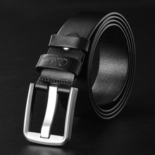 Ciartuar-Cinturón de cuero auténtico para hombre, cinturón masculino de cuero genuino de alta calidad con hebilla de Pin 2024 - compra barato