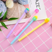 2pcs Candy Color Cactus Silicone Head Gel Pen Rollerball Pen School Office Supply Writing Student Stationery Black Ink 0.5mm 2024 - buy cheap