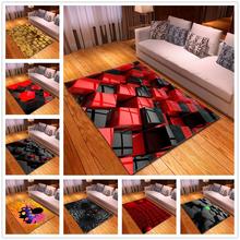 Nordic Style Large Size Carpet Flannel Geometric Pattern 3D Carpets for Living Room Bedroom Area Rugs Coffee Table Antiskid Mats 2024 - buy cheap