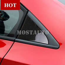 Для Chevrolet Cruze углеродного волокна задний треугольник окна Панель накладка 2009-2015 2 шт. автомобильные аксессуары интерьера автомобиля Декор 2024 - купить недорого
