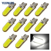 T10 COB 194 W5W COB Car Clearance Light Canbus Auto Silicon Side Wedge parking License Plate Lamp Car Styling 12V 10Pcs 2024 - buy cheap