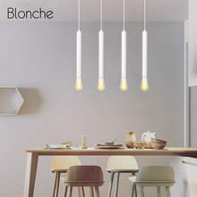 Lámpara colgante E27 de estilo nórdico para decoración de estudio, luces industriales de estilo moderno, Multicolor, para el hogar, cocina y dormitorio 2024 - compra barato