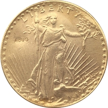 Réplica de 1925-S $20, copia de moneda de vaudens, fabricación de coper de 100% chapado en oro 2022 - compra barato