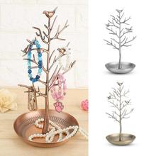 Outdoor Antique Bird Tree Jewelry Display Stand Earring Necklace Bracelet Show Rack Tower Holder Tabletop Display Jewelry holder 2024 - buy cheap