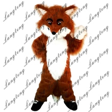 Hot Sale Long hairy fox Mascot Costume Adult Size Halloween Outfit Fancy Dress Suit Free Shipping2019New 2024 - buy cheap
