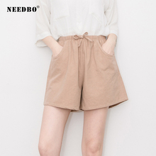 NEEDBO Shorts Women Sexy Office Ladies Summer Shorts For Women Wide Leg Loose Women Shorts High Waist Casual Plus Size 2021 2024 - buy cheap