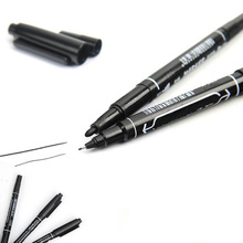 Small Two-Headed Marker Pen Waterproof Garden Fadeless Black Ink Token Pen Gardening Plant Labeling Stationery Supplier 1pcs 2024 - купить недорого