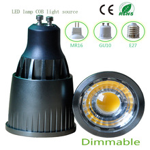 10 pçs/lote 5 W 7 W 9 W Dimmable lâmpada AC85-265V LED COB Spotlight Gu10 MR16 COB LED lâmpada 2024 - compre barato