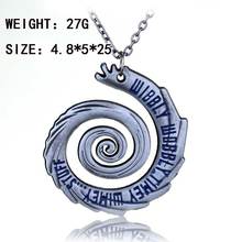 Classic Dr Who Pendants Necklaces Wibbly Wobbly Timey Wimey Spiral Design Vintage Charm Necklace New Hot Hollow Women Gift 2024 - buy cheap
